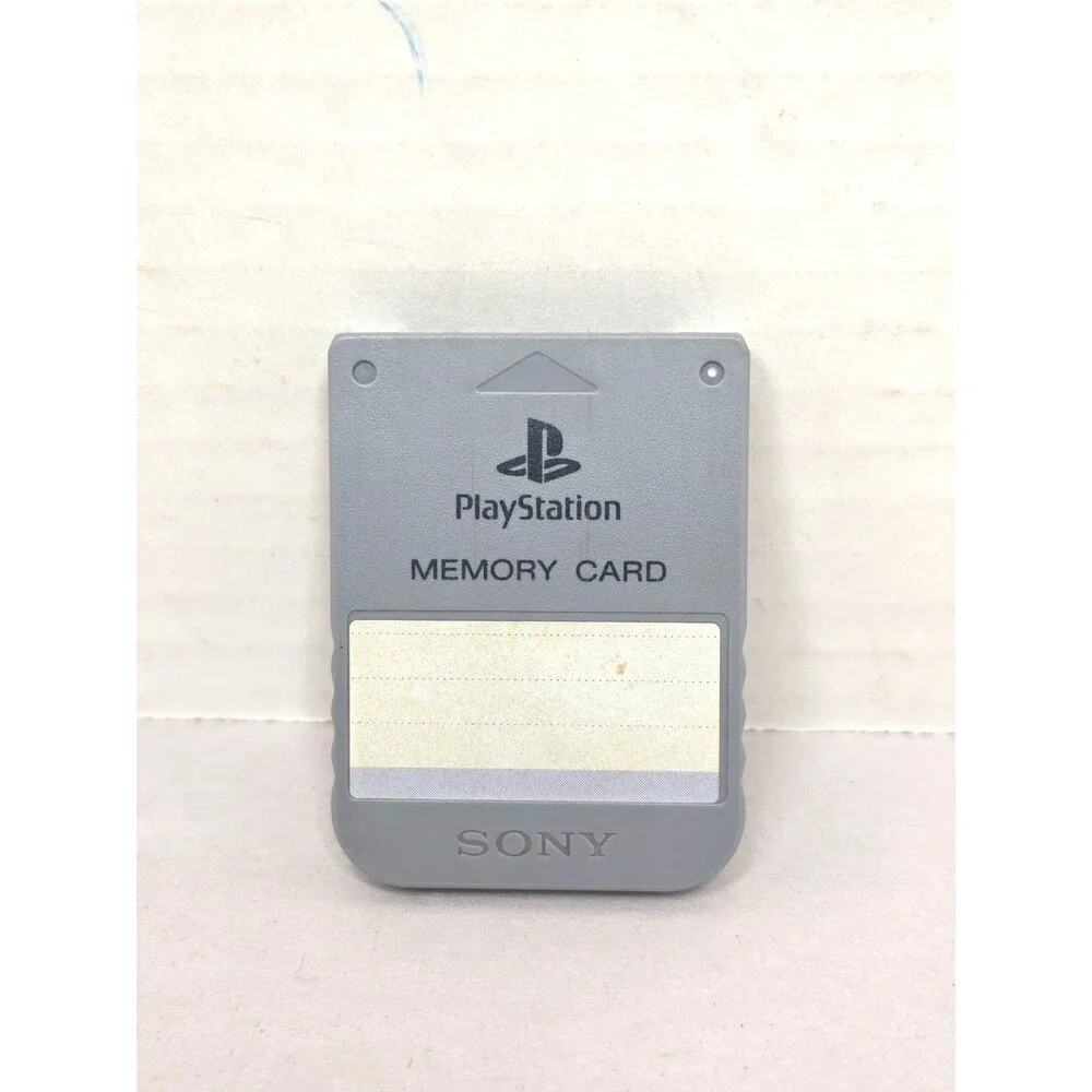 Sony SCPH-1020 Playstation Memory Card - Gray - TESTED Working